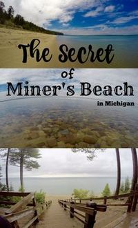 The Secret of Miner's Beach in Pictured Rocks National Lakeshore, Munising Michigan on Lake Superior - a stunning hide away in the Great Lakes with hidden waterfalls and shipwreck tours!