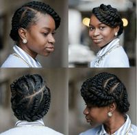 flat twist hairstyles on 4a hair