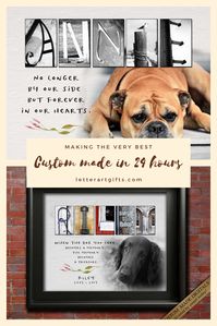 Dog Lover Gift for Brother Dog Lover Gift for Husband Wife Dog Lover Gift for Friend Men Dog Lover Gift Memorial for sympathy for loss of pet, Grieving loss of dog. Lots of quotes to choose from - send me your pet photo to make it a custom gift.