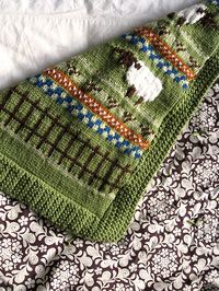 Ravelry: Sheepishly Cute Baby Blanket pattern by Heather Miller