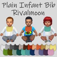 Rivalmoon — Plain Infant Bib Custom Mesh, All LODS 23...