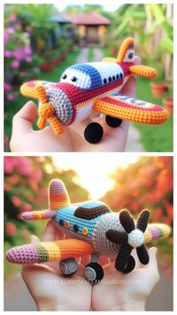 Amigurumi Airplane Crochet Free Pattern