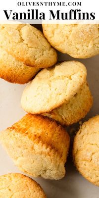 Vanilla muffins are soft, moist and fluffy bakery style muffins filled with flecks of sweet vanilla bean. Top these quick and easy to make vanilla bean muffins with crunchy sugar or with a creamy vanilla glaze. They’re the perfect addition to any breakfast or brunch spread.