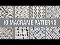 10 EASY MACRAME PATTERNS - YouTube