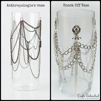 Knock Off Anthropologie Chain Vase