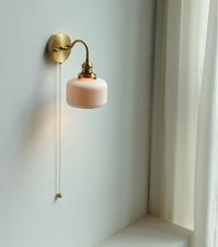 Brass Ceramic Wall Sconce