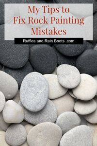 Learn how to fix the most common - and frustrating - rock painting mistakes. Click through to see how easy some things are to prevent! #rockpainting #paintedstones #rockart #paintedpebbles #rockpainting101