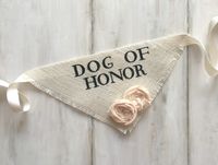 Dog of Honor - Wedding Dog Bandana with Flowers