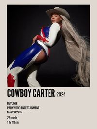 minimal aesthetic polaroid album poster for act ii cowboy carter by beyoncé