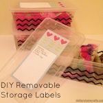 DIY Removable Storage Labels (and more organization tips)