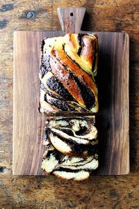 Chocolate-Orange Babka — a braided Jewish bread that's similar to filled challah