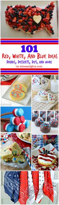 101 Fourth of July Ideas!  Crafts, recipes, and more!