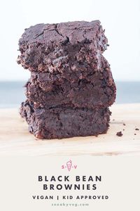 These incredible fudgy black bean brownies are made without flour. Chocolatey, satisfying, full of goodness, gluten free and suitable for vegans. #blackbeanbrownies #veganblackbeanbrownies #flourlessbrownies #vegan #veganbaking #veganbrownies