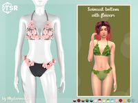 The Sims Resource - Swimsuit bottom with flowers