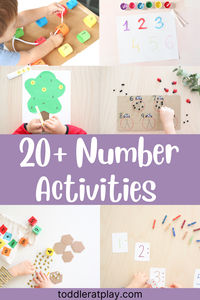 Easy and fun Number Activities for Kids. Easy to prep and deliver lots of learning! #numberactivities #preschoolactivities #learningnumbers #toddleractivities #kidsactivities