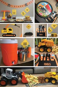 Construction Birthday Party Ideas | Construction Theme Food & Menu Ideas | by Posted Fete #constructionbirthday #constructiontheme #boysbirthday