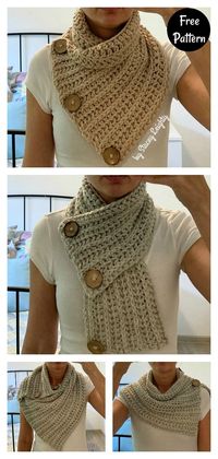 5 Versatile Button Cowl Free Crochet Pattern