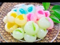 Jewels Jelly - Longan with Jelly (Thai Dessert) - วุ้นลำไย - YouTube