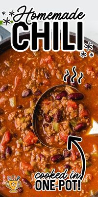 Warm and hearty, it sticks to your ribs and leaves you feeling full and satisfied. Contrary to some belief, chili doesn’t have to take all day. This recipe is incredibly quick and easy. Have a filling dinner ready in under an hour! #ChiliRecipe #ComfortFood #HomemadeGoodness #SpicyEats #RecipeFavorites #OnePotMeal 🌶️🥣