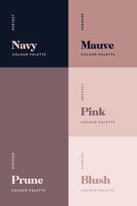 Love this luxurious pink and navy color palette for a speaker and coach! Click to see the perfect mix of professional and calming tones for your next project! #websitedesign #colorpalette #inspiration ✨