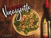 Try this fabulous Vinaigrette recipe to use that leftover wine to top a delicious salad | DIY Vinaigrette | MO Wine | Wine Recipes | Healthy Salad with Wine | Side Recipes