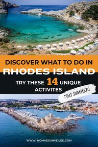 Planning your Rhodes Island trip this summer? Look no further than this ultimate Rhodes Island travel guide! It’s packed with travel tips and fun things to do in Rhodes Island, from indulging in authentic Greek cuisine to exploring ancient landmarks.  You’ll also find insider tips on best tours in Rhodes Island, ensuring you experience the city's unique vibe. There's no doubt that these experiences are a surefire way to discover Rhodes Island's fascinating history, and they'll definitely leave you wanting more. Plus, you don't have to worry about what to do in Rhodes Island, Greece, anymore!