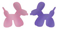 BALLOON DOG STUDS in Pink & Purple ($20.00) • Reflective & super shiny mirror acrylic. Surgical stainless steel standard post backed w/ sliver-plated butterfly clutch. | yippywhippy.com