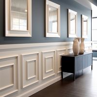 Half Wainscoting Panels, Wall Molding Frame Kit With Border Paintable White Moldings, Water, Damage Resistant Pre-cut, Self Adhesive - Etsy