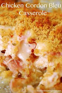 Easy Chicken Cordon Bleu Casserole {15 Min Prep Time!}