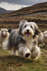 Last, but certainly not least, we have the Bearded Collie. These lively dogs herd with a joyful bounce in their step, living up to their 'Bouncing Beardie' nickname. With unbounded enthusiasm, they brighten up any ranch.