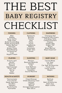 Wondering what baby will actually need? Discover our interactive, easy-to-use, and printable baby registry checklist that syncs seamlessly with your registry to ensure you have all the essentials!