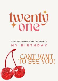 This is a printable birthday card in the Disco Cherry design for all ages in your 20s! Just download, print and send it to your friends right away! Product information: * Your purchase includes birthday cards for all 20s ages! * the file will be downloaded as a PDF. * Print as many pages as you need!! * Simply print from your home printer, or send to a local printing shop. * You may also send to your friends as a digital file. How to download, open and print these PDF files on your computer: * Y