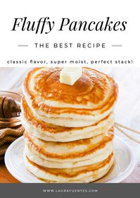 Never have boring pancakes again! This recipe will help you whip up the best homemade fluffy pancakes every single time. Best breakfast ever!