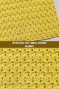 One Row Repeat Effortless Cozy Simple Crochet Blanket  #crochetblanekt #crochet #crochetideas