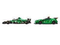 Race to the finish with the LEGO Speed Champions Aston Martin set for $44.99. This set features the Aston Martin Safety Car & AMR23 with 564 pieces and two minifigures dressed in racing attire. Perfect for kids aged 9+ and car enthusiasts to build, display, and role-play thrilling race scenarios.