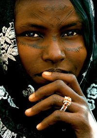 Culture: Beautiful picture of an afar woman. The Afar (sometimes spelled Qafar) tribe is located in Ethiopia, Eritrea and Djibouti in the desert region of the Horn of Africa.