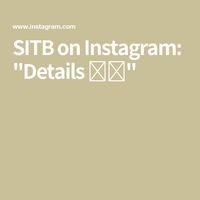 SITB on Instagram: "Details 🏝️🥥"