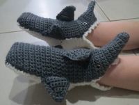 Shark Slippers for a 5 yr old – Crafty Charli