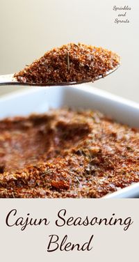 Cajun Seasoning Blend. A great recipe for making your own cajun slice blend, free from preservatives and with total control over the salt and spice level.