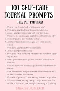 Self Care Journal Prompts