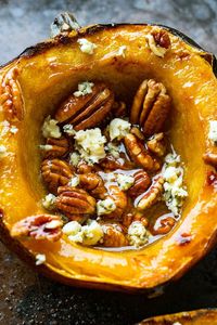 Maple Pecan Roasted Acorn Squash