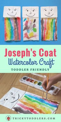 Joseph's Coat Watercolor Paper Bag Craft