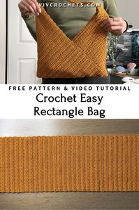 Crochet Easy Crossbody Bag | Free Pattern & Tutorial