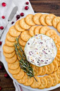 Cranberry Rosemary Cheese Spread | YellowBlissRoad.com