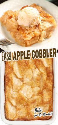 Easy Apple Cobbler