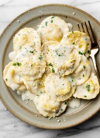 White Wine Cream Sauce for Ravioli • Salt & Lavender