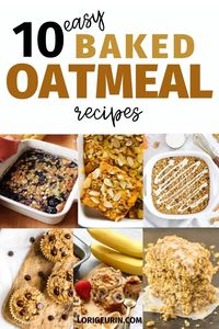 Get these 10 tasty baked oatmeal recipes that are quick and easy to make and healthy too. #bakedoatmeal #bakedoats #oatmealrecipes #healthybakedoatmeal #oatmeal