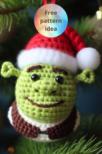 Craft a whimsical Shrek Christmas ball Amigurumi with this easy crochet guide—perfect for unique holiday tree decor and joyful gifting!