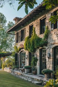 Beautiful Tuscan house with plenty of green flowers and pergola.  #tuscany #italy #summerhouse #dreamhome #ivy #summer #beautiful #pergola