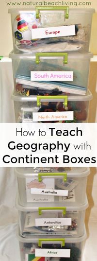 How to Teach Geography with Continent Boxes, DIY Montessori Continent Boxes, A multi-sensory approach to learning with kids, Multi-Culture ideas with kids